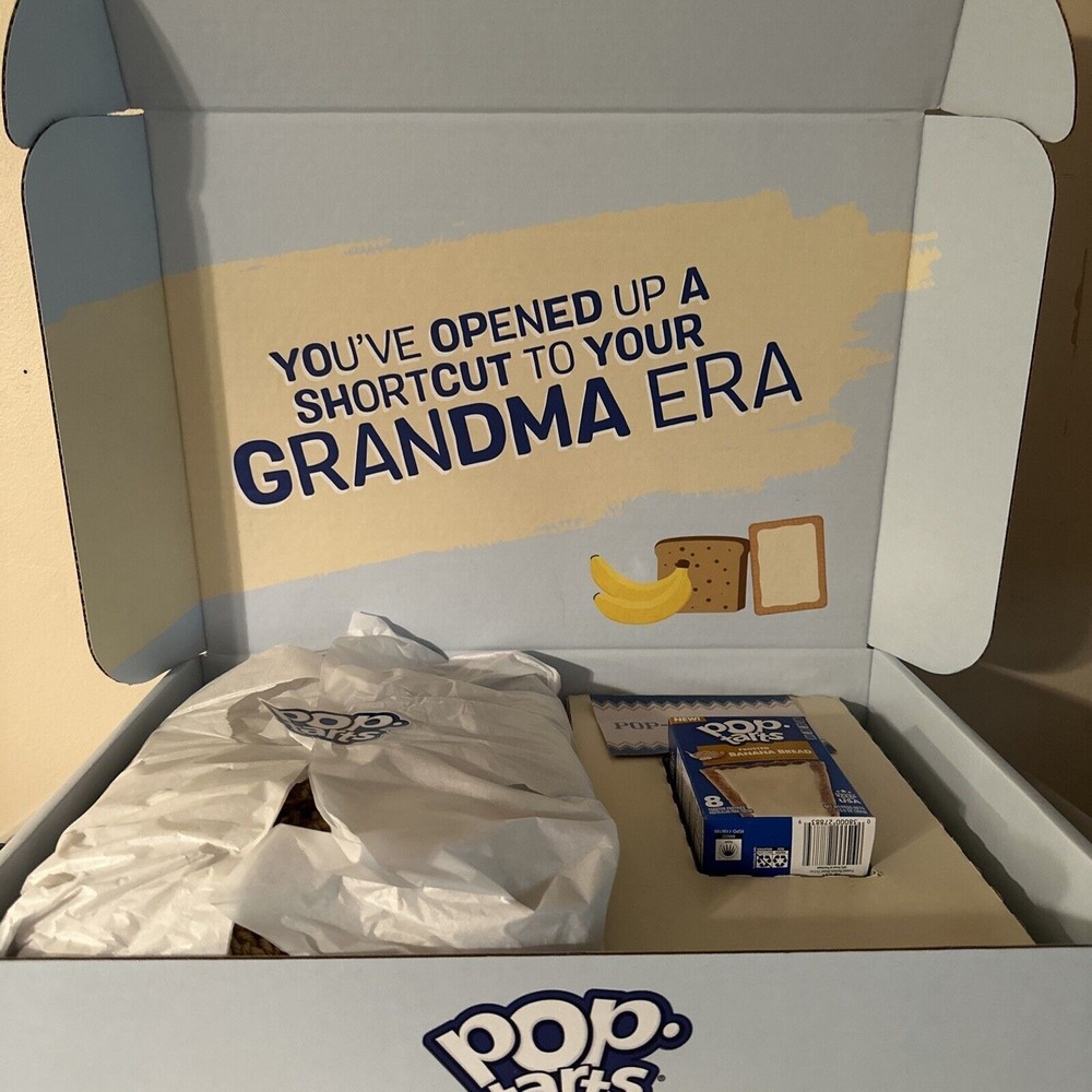 Pop-Tart Tartigan “Crop-Tartigan” Sweater Banana Bread Crochet LE In hand